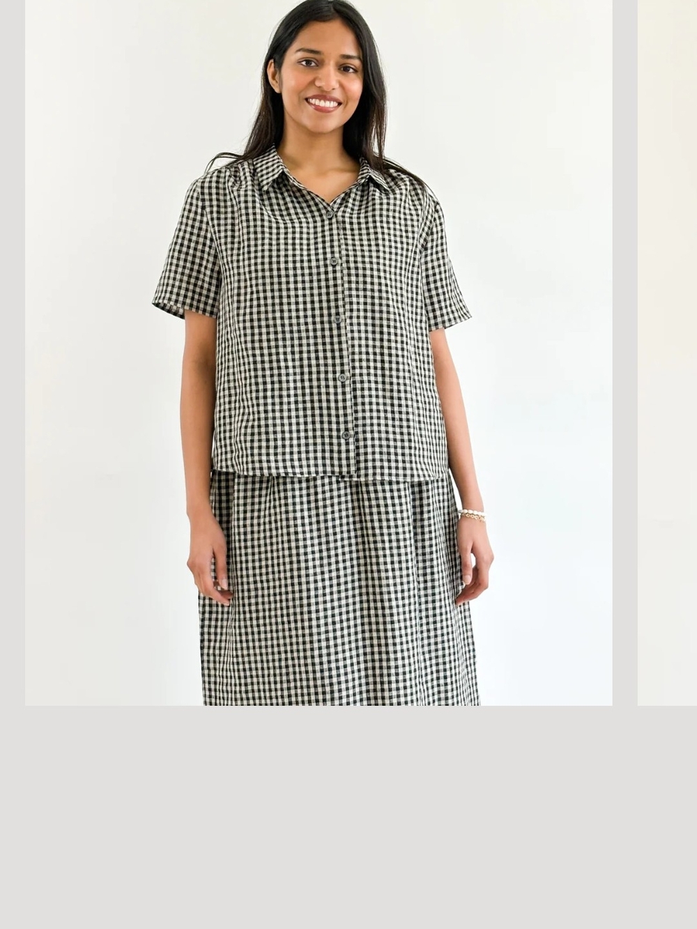 Linen Gingham Blouse 🇨🇦